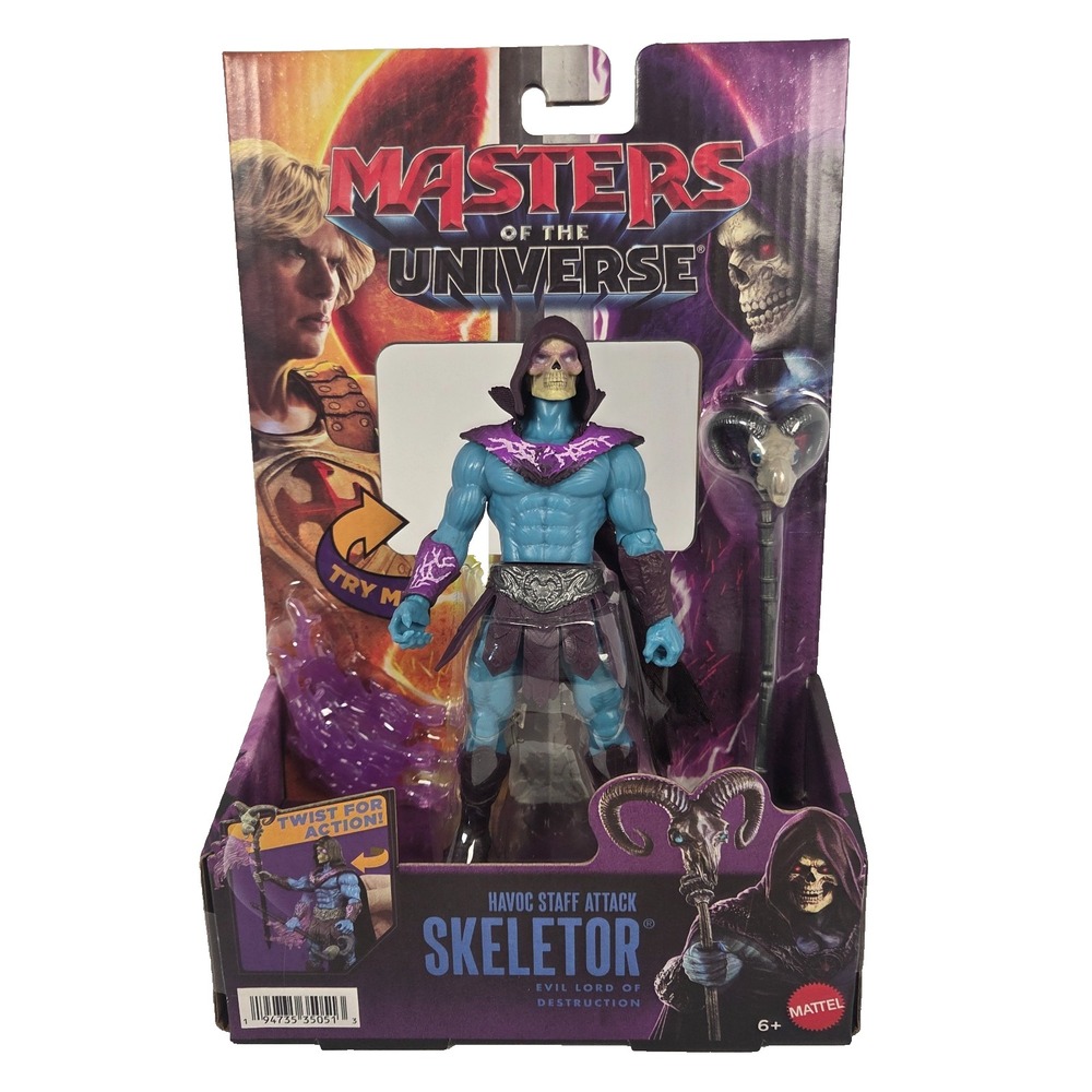Mattel MOTU Skeletor Action Figure 6in Purple New Havoc Staff Attack 2026